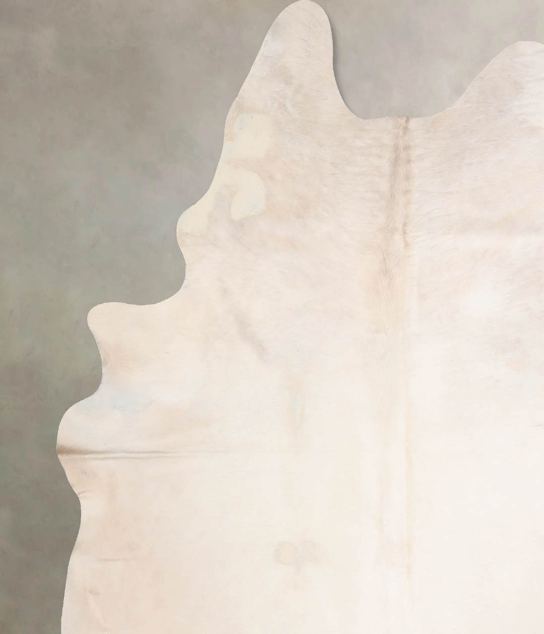 Ivory with Beige XX-Large Brazilian Cowhide Rug 7'6"H x 6'9"W #A30349 