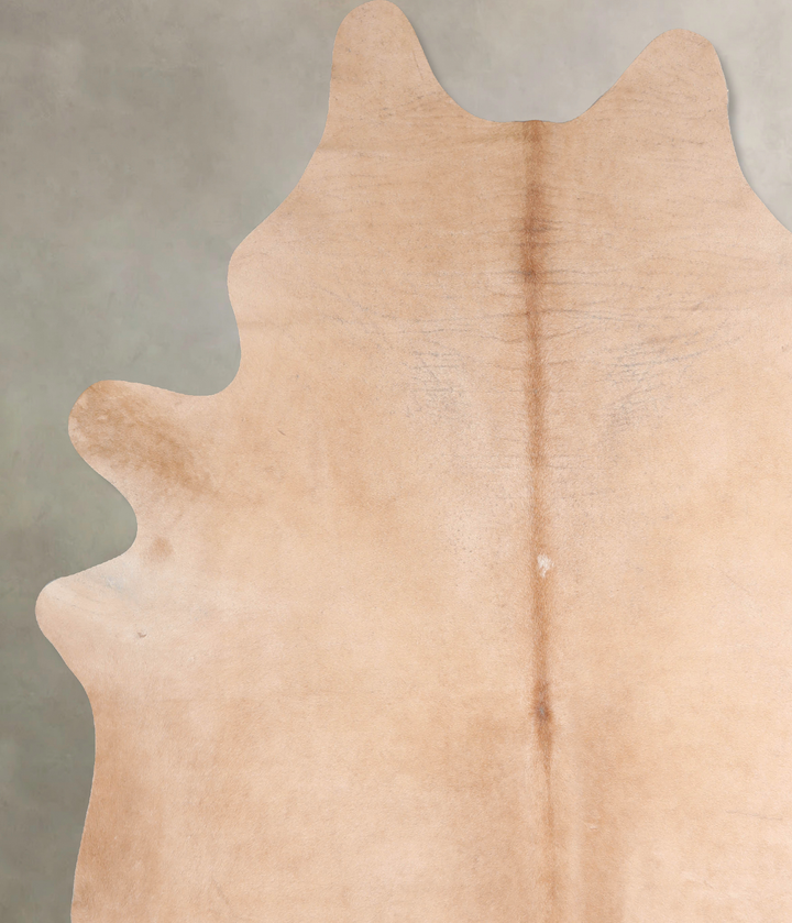 Beige XX-Large Brazilian Cowhide Rug 8'11"H x 7'3"W #A30382 by Hudson Hides