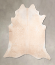Beige XX-Large Brazilian Cowhide Rug 7'9"H x 7'8"W #A30384 by Hudson Hides