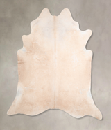 Beige XX-Large Brazilian Cowhide Rug 7'9"H x 7'8"W #A30384 by Hudson Hides