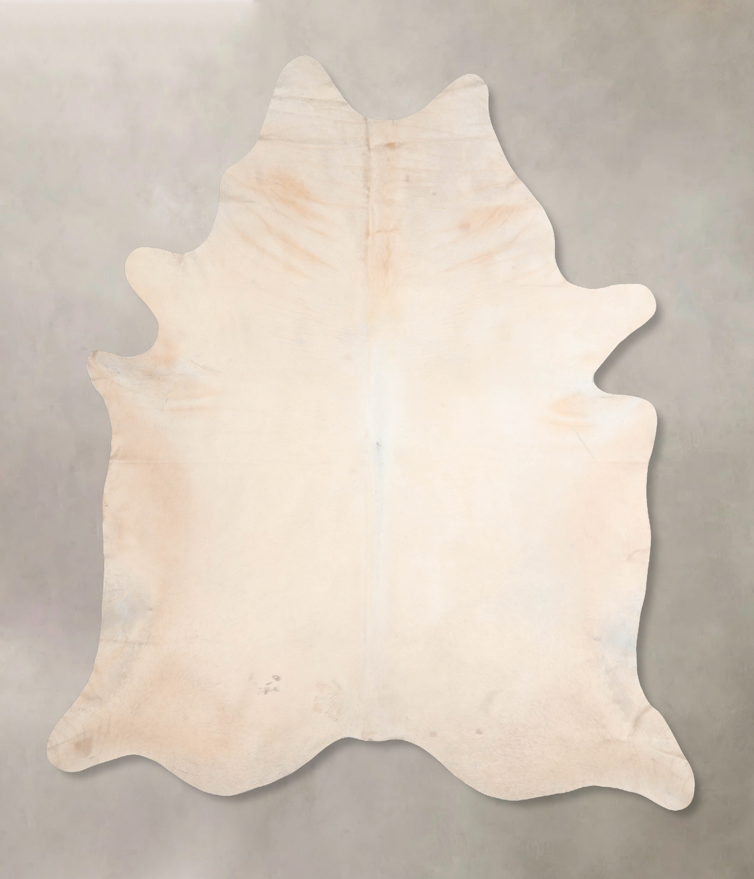 Beige XX-Large Brazilian Cowhide Rug 8'1"H x 7'5"W #A30389 by Hudson H