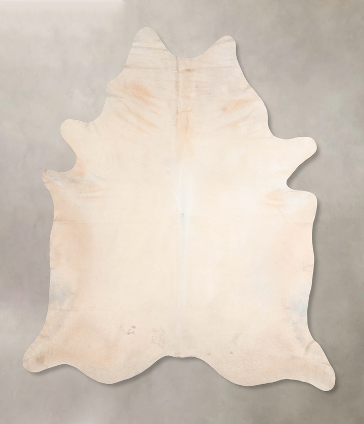 Beige XX-Large Brazilian Cowhide Rug 8'1"H x 7'5"W #A30389 by Hudson Hides