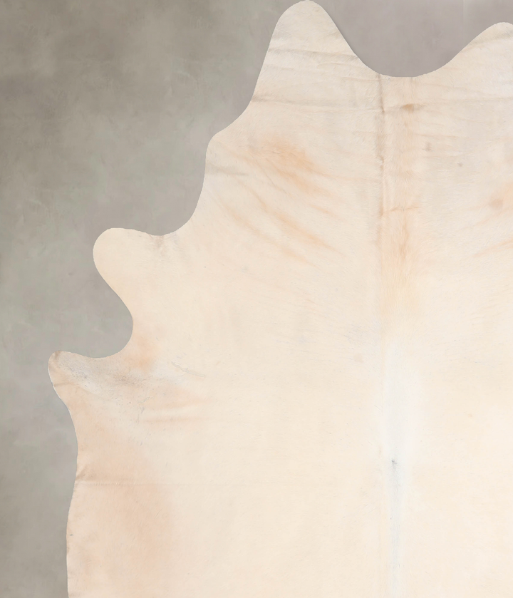 Beige XX-Large Brazilian Cowhide Rug 8'1"H x 7'5"W #A30389 by Hudson Hides