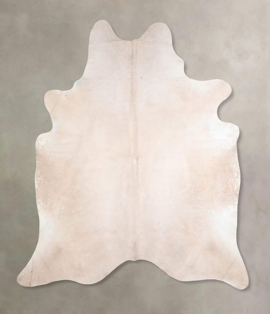 Beige XX-Large Brazilian Cowhide Rug 8'3"H x 7'2"W #A30403 by Hudson Hides