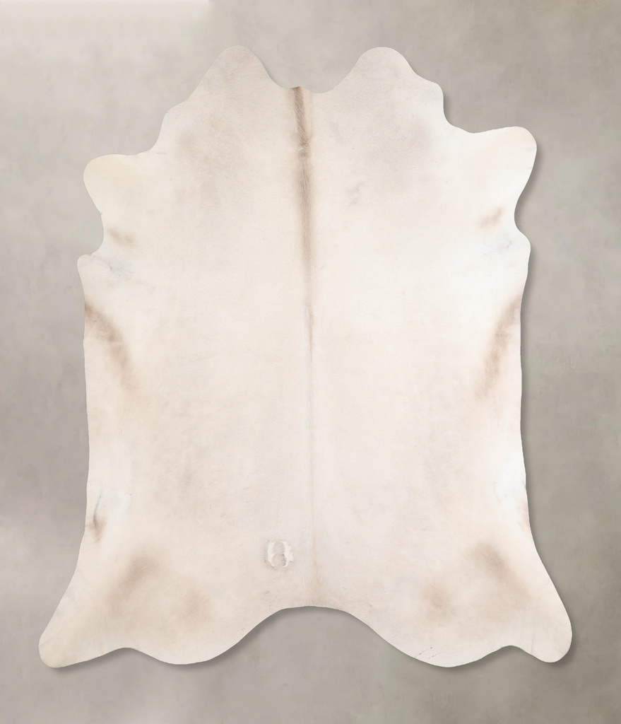 Champagne XX-Large Brazilian Cowhide Rug 7'6"H x 7'1"W #A30406 by Hudson Hides