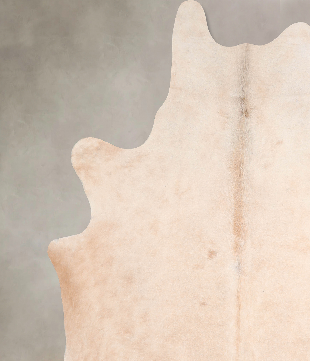 Beige XX-Large Brazilian Cowhide Rug 7'8"H x 6'11"W #A30435 by Hudson 