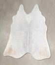 Medium Grey Large Brazilian Cowhide Rug 5'10"H x 6'5"W #A30439 by Hudson Hides