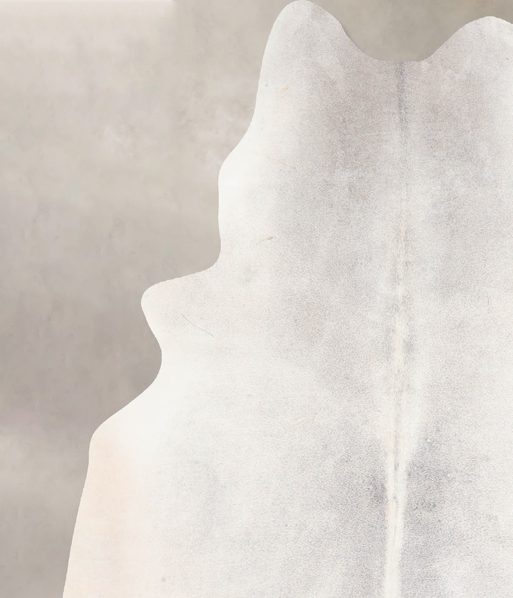 Medium Grey Large Brazilian Cowhide Rug 6'3"H x 6'2"W #A30448 by Hudson Hides