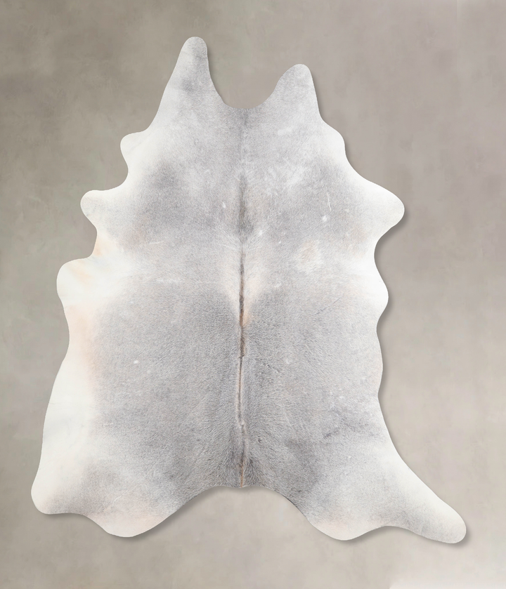 Medium Grey X-Large Brazilian Cowhide Rug 7'6"H x 6'2"W #A30449 by Hudson Hides