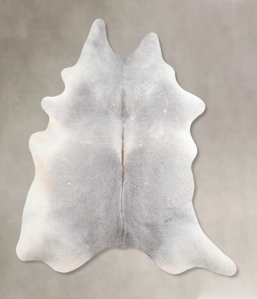 Medium Grey X-Large Brazilian Cowhide Rug 7'6"H x 6'2"W #A30449 by Hudson Hides