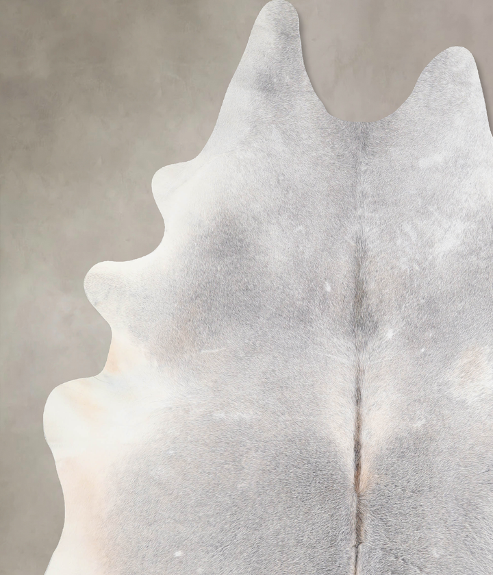 Medium Grey X-Large Brazilian Cowhide Rug 7'6"H x 6'2"W #A30449 by Hudson Hides