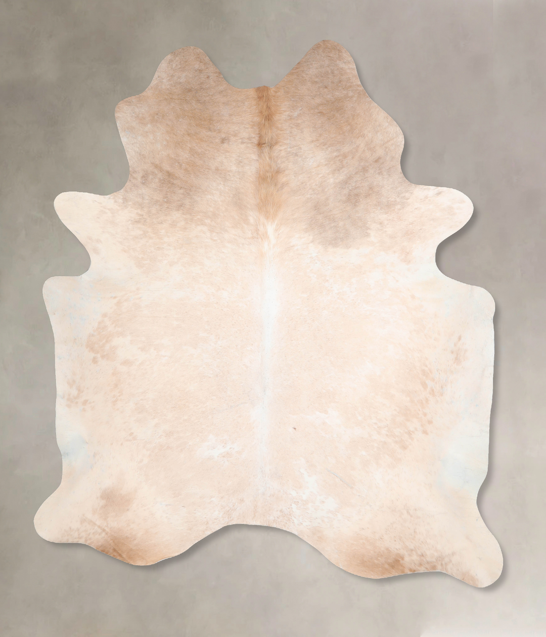 Beige X-Large Brazilian Cowhide Rug 7'0"H x 5'9"W #A30450 by Hudson Hi
