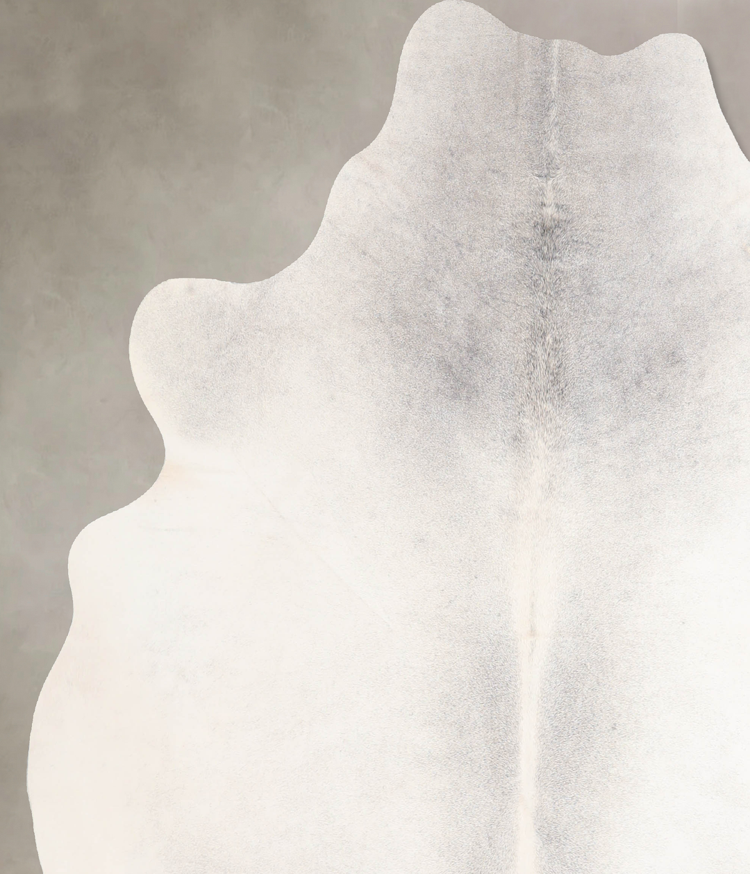Light Grey X-Large Brazilian Cowhide Rug 6'10"H x 6'2"W #A30464 by Hud