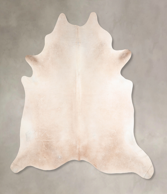 Beige XX-Large Brazilian Cowhide Rug 7'10"H x 7'3"W #A30469 by Hudson Hides