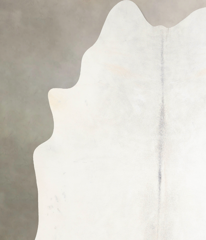 Light Grey XX-Large Brazilian Cowhide Rug 7'7"H x 6'9"W #A30473 by Hudson Hides