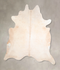 Ivory with Beige XX-Large Brazilian Cowhide Rug 8'4
