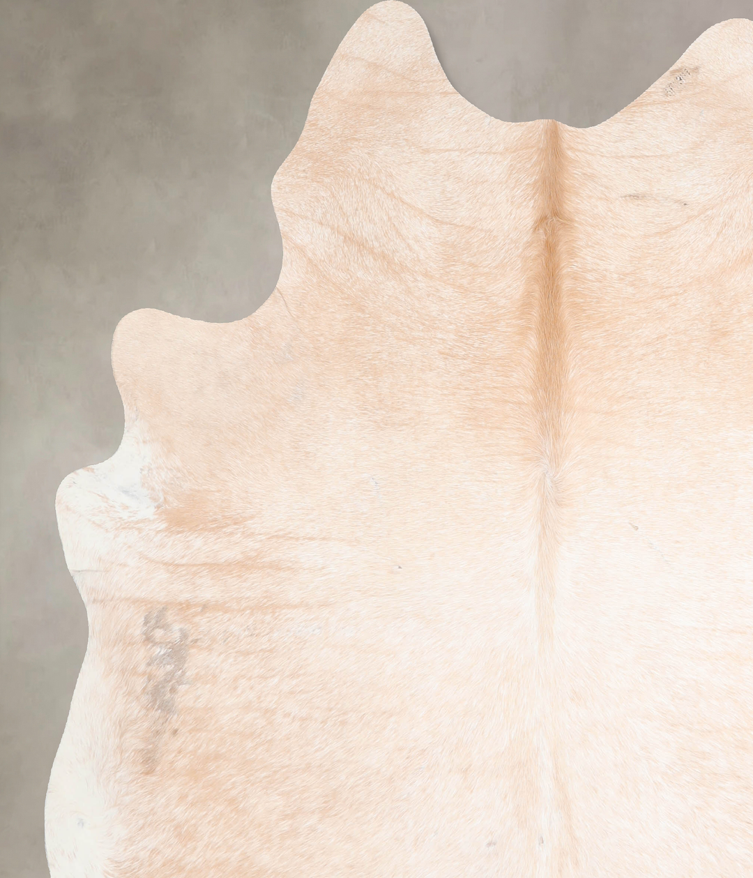 Beige X-Large Brazilian Cowhide Rug 7'3"H x 6'3"W #A30479 by Hudson Hi