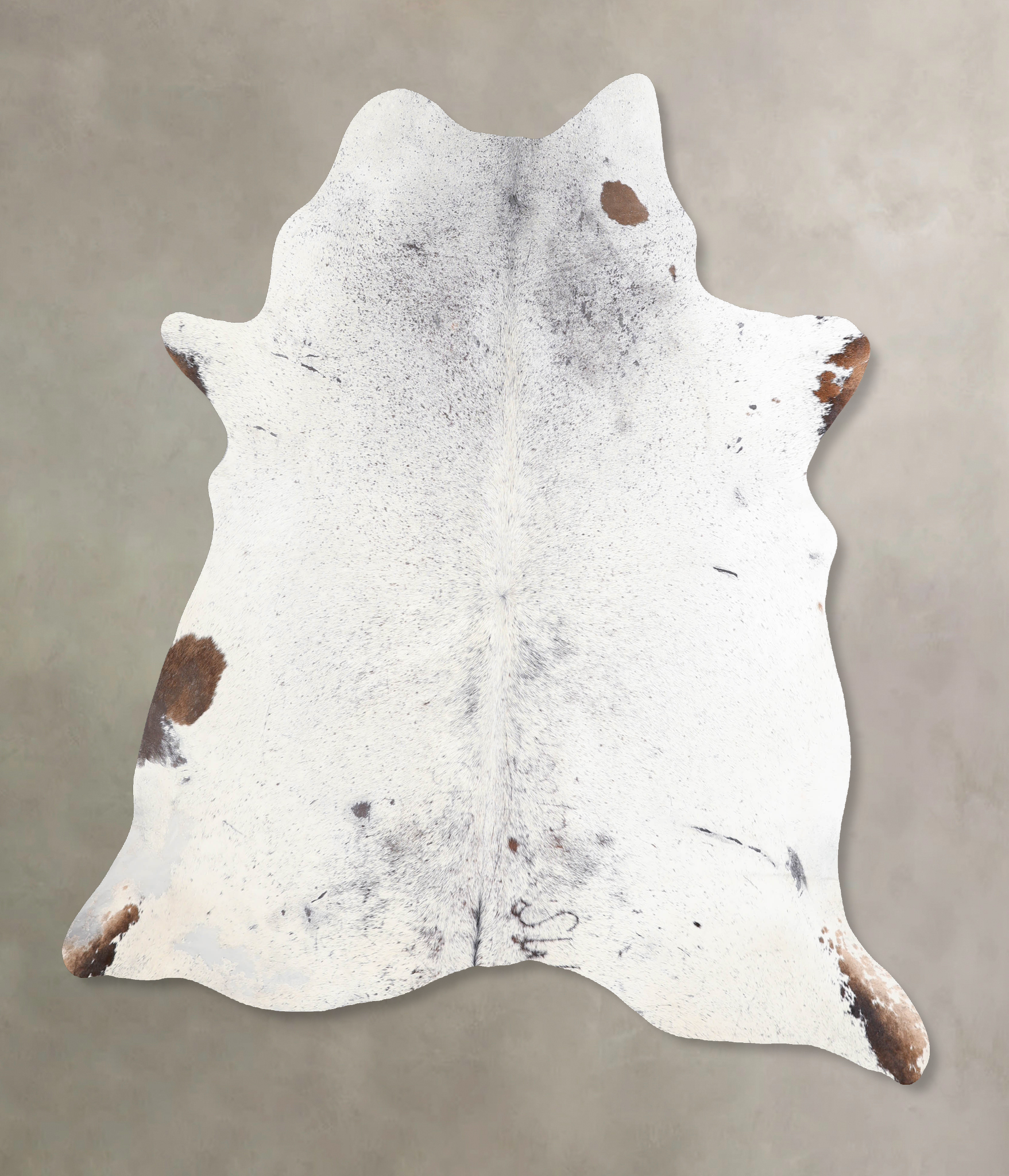 Salt and Pepper Black Cowhide Rug #A30485