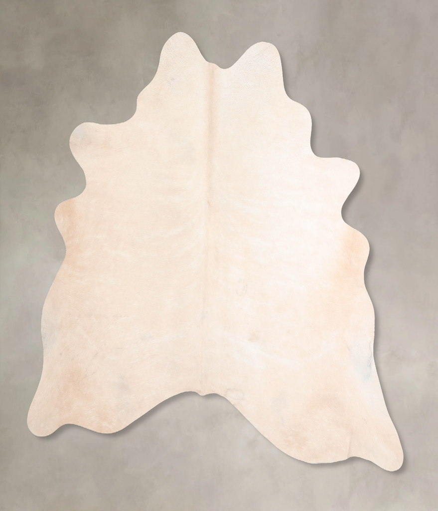 Beige X-Large Brazilian Cowhide Rug 6'3"H x 6'5"W #A30490 by Hudson Hides