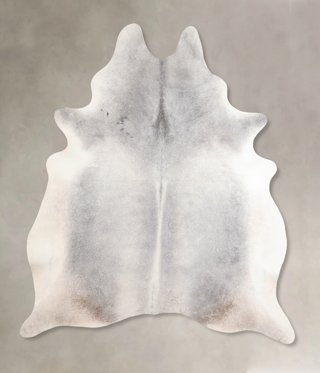 Medium Grey X-Large Brazilian Cowhide Rug 7'5"H x 6'3"W #A30498 by Hud
