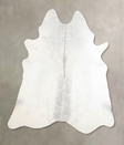 Light Grey XX-Large Brazilian Cowhide Rug 7'9"H x 7'0"W #A30504 by Hudson Hides