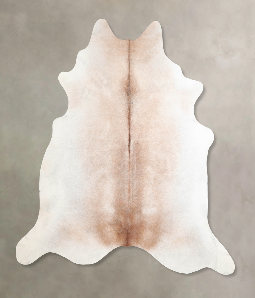 Light Caramel X-Large Brazilian Cowhide Rug 6'11"H x 6'11"W #A30510 by Hudson Hides
