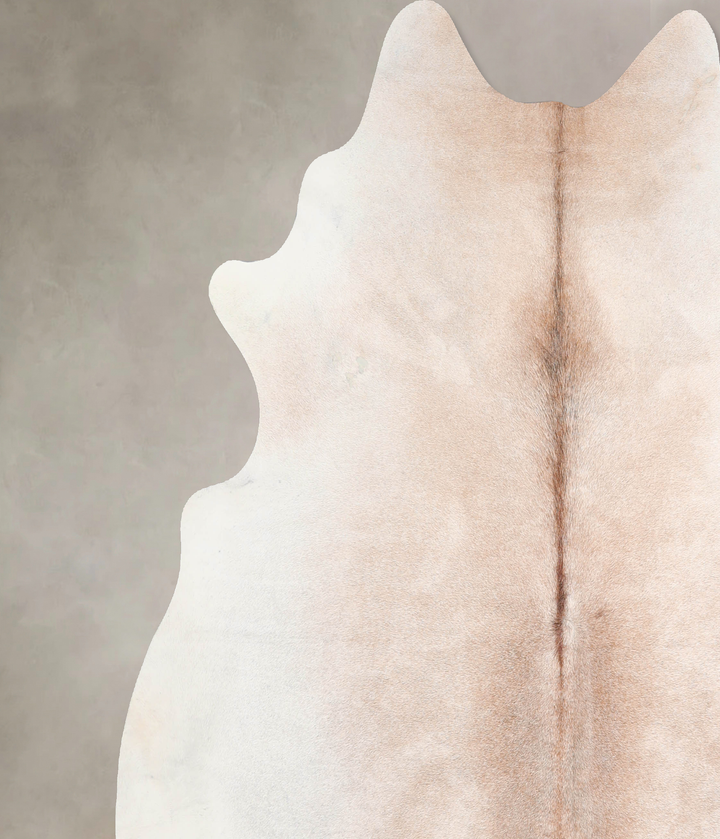 Light Caramel X-Large Brazilian Cowhide Rug 6'11"H x 6'11"W #A30510 by Hudson Hides
