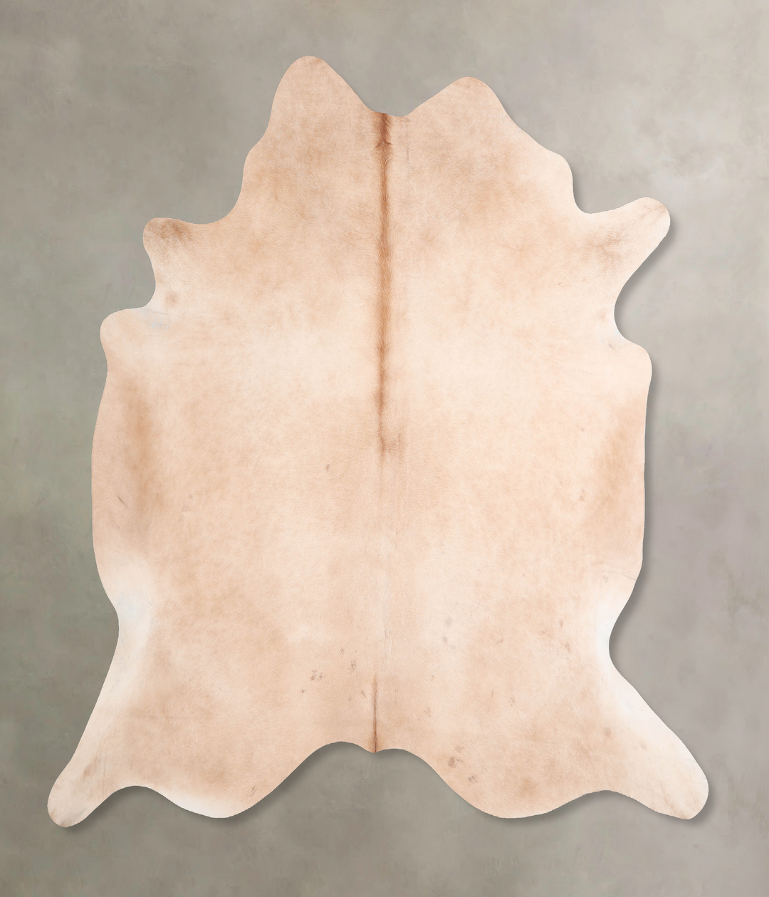 Beige X-Large Brazilian Cowhide Rug 6'5"H x 6'7"W #A30526 by Hudson Hi