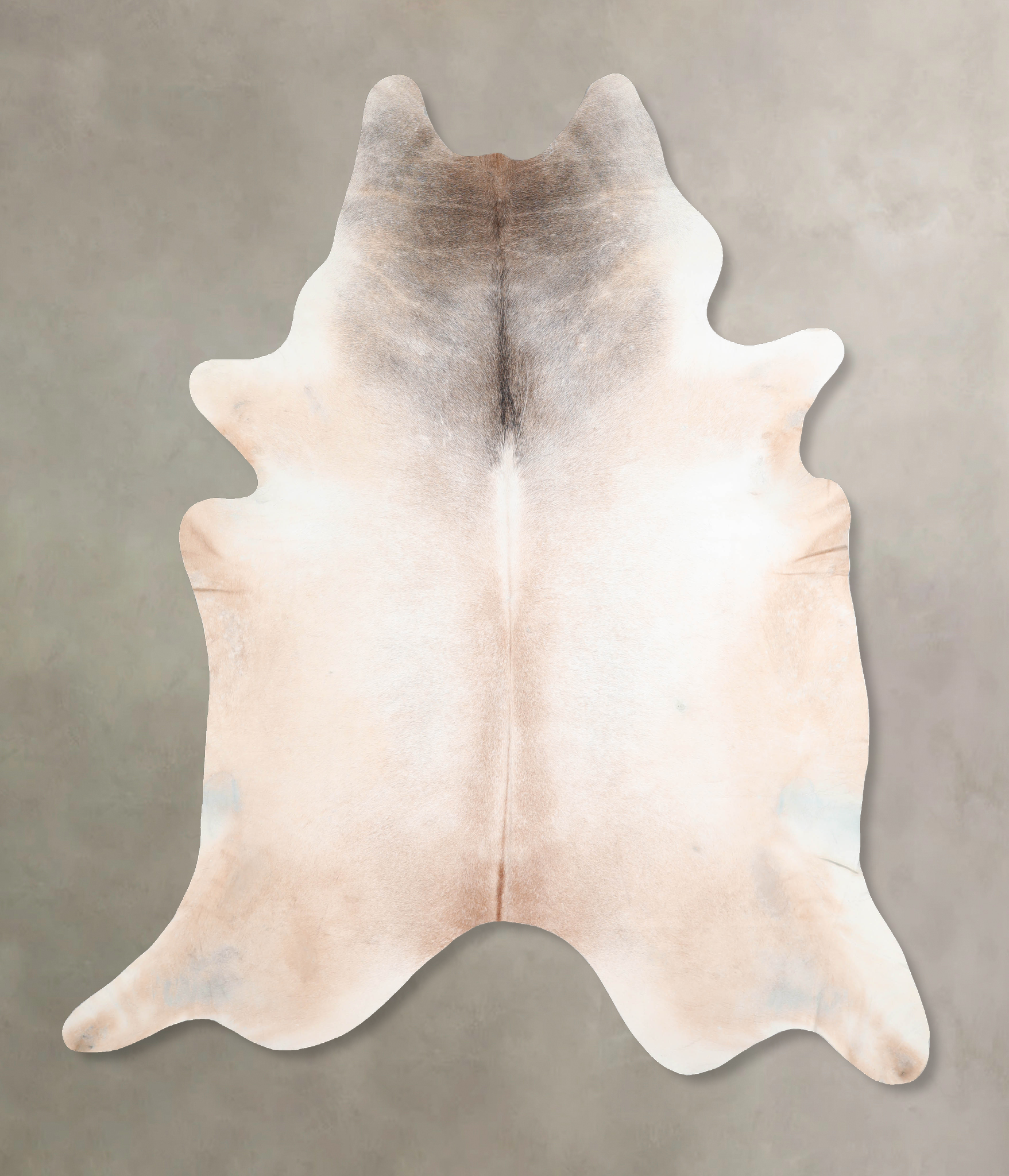 Grey with Beige Cowhide Rug #A30535