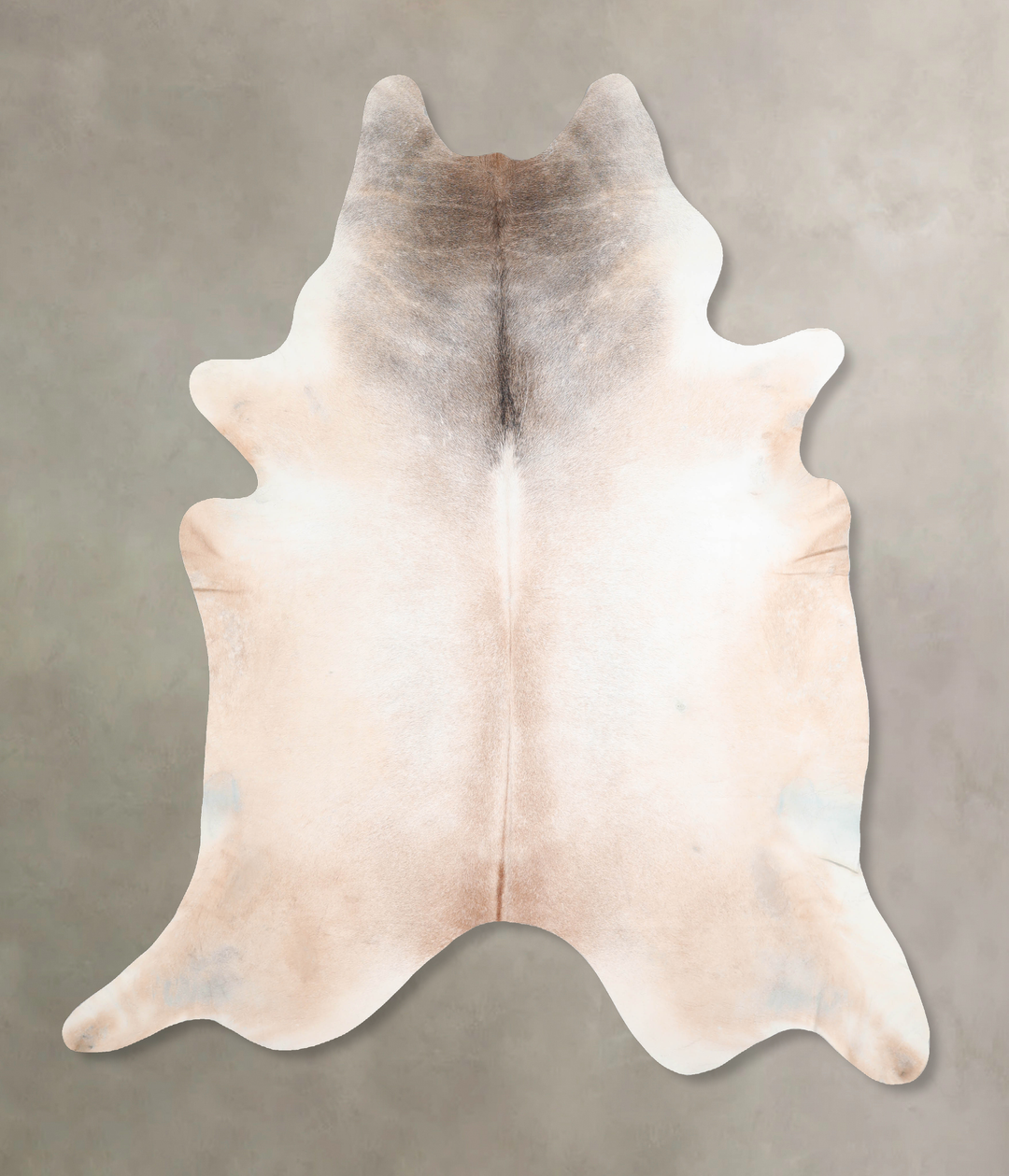 Grey with Beige XX-Large Brazilian Cowhide Rug 7'11"H x 6'10"W #A30535