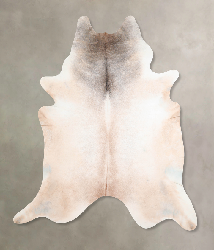 Grey with Beige XX-Large Brazilian Cowhide Rug 7'11"H x 6'10"W #A30535 by Hudson Hides