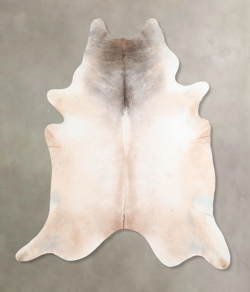 Grey with Beige XX-Large Brazilian Cowhide Rug 7'11"H x 6'10"W #A30535 by Hudson Hides