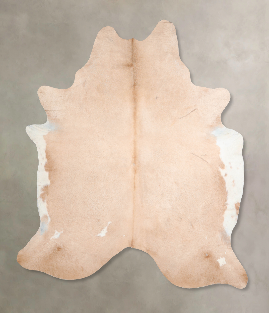 Beige XX-Large Brazilian Cowhide Rug 8'0"H x 6'10"W #A30537 by Hudson 
