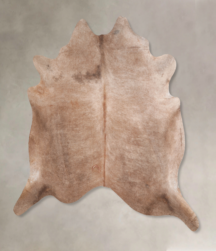 Champagne X-Large Brazilian Cowhide Rug 6'8"H x 6'9"W #A30561 by Hudson Hides