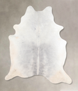 Medium Grey X-Large Brazilian Cowhide Rug 6'9"H x 6'2"W #A30569 by Hudson Hides