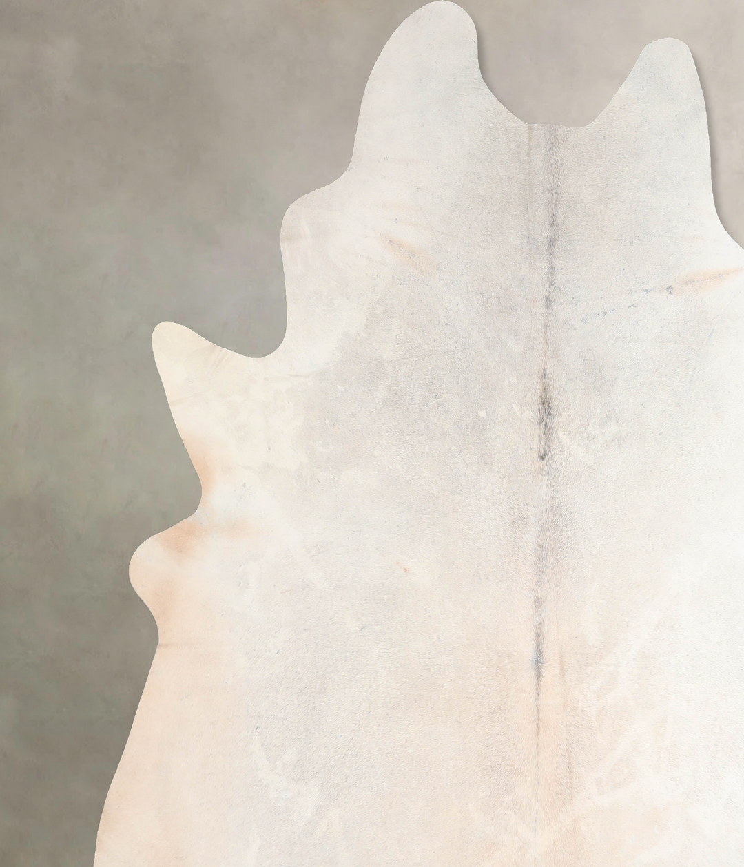 Grey with Beige XX-Large Brazilian Cowhide Rug 8'7"H x 7'6"W #A30573 b