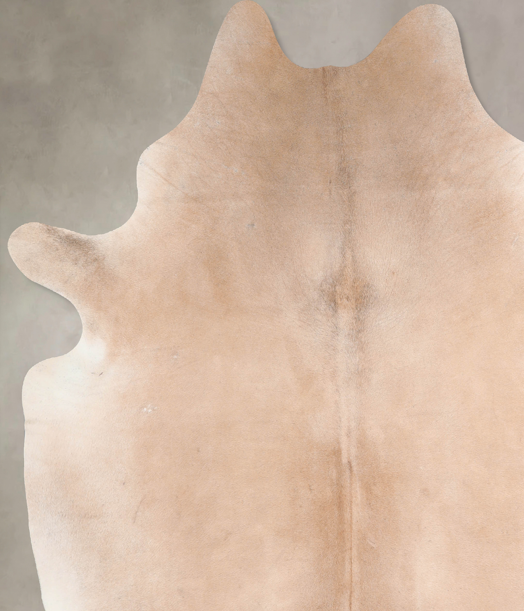 Beige XX-Large Brazilian Cowhide Rug 8'1"H x 6'8"W #A30591 by Hudson H