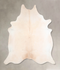 Ivory with Beige XX-Large Brazilian Cowhide Rug 7'11