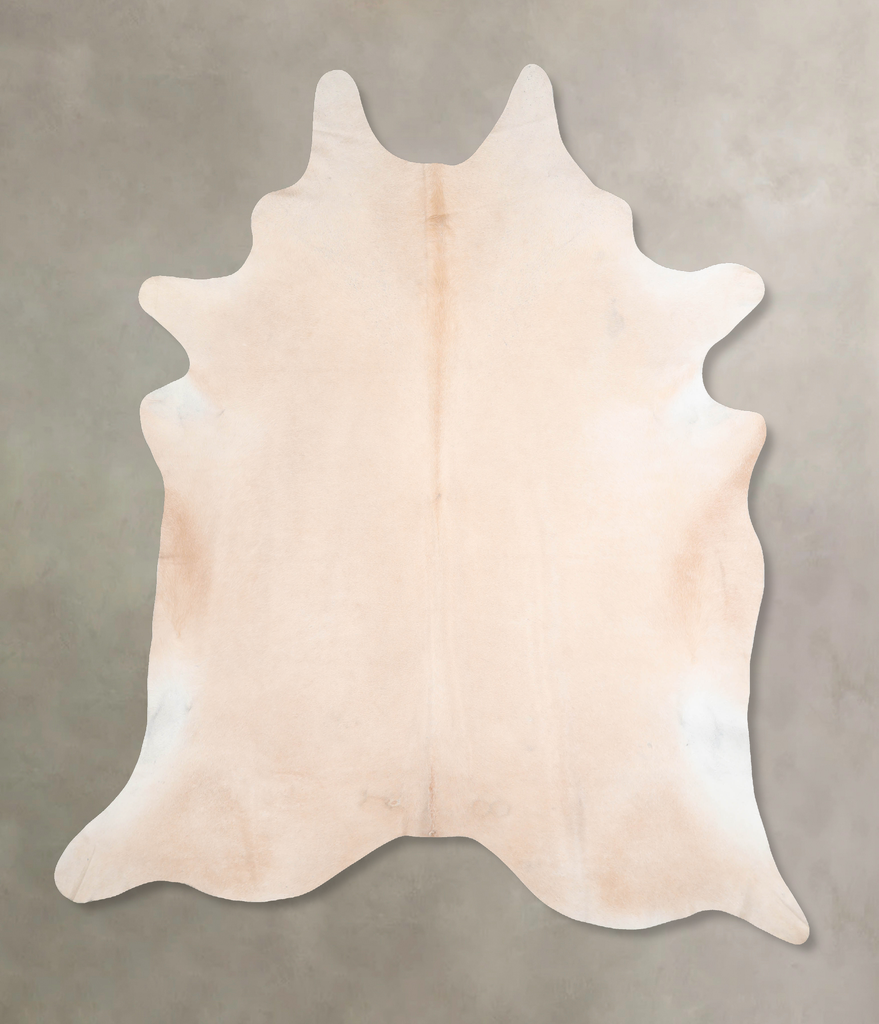 Beige XX-Large Brazilian Cowhide Rug 8'5"H x 7'0"W #A30596 by Hudson Hides