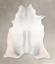 Medium Grey X-Large Brazilian Cowhide Rug 7'3"H x 6'6"W #A30643 by Hudson Hides