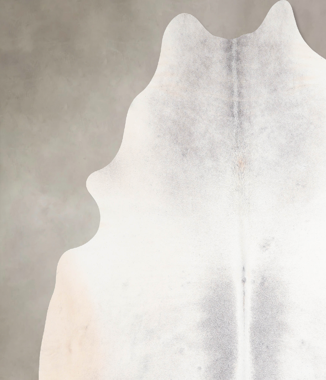 Medium Grey X-Large Brazilian Cowhide Rug 7'3"H x 6'6"W #A30643 by Hud