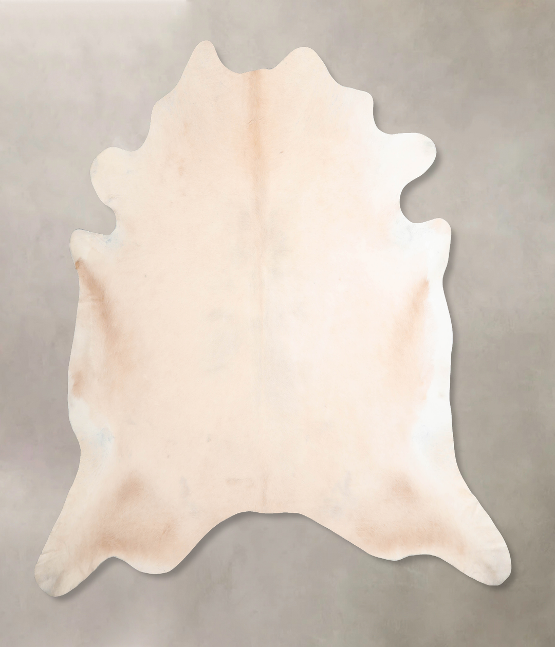 Beige XX-Large Brazilian Cowhide Rug 7'1"H x 7'7"W #A30660 by Hudson H