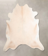 Beige XX-Large Brazilian Cowhide Rug 7'1"H x 7'7"W #A30660 by Hudson Hides