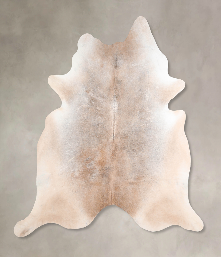 Grey with Beige XX-Large Brazilian Cowhide Rug 7'6"H x 6'11"W #A30661 by Hudson Hides