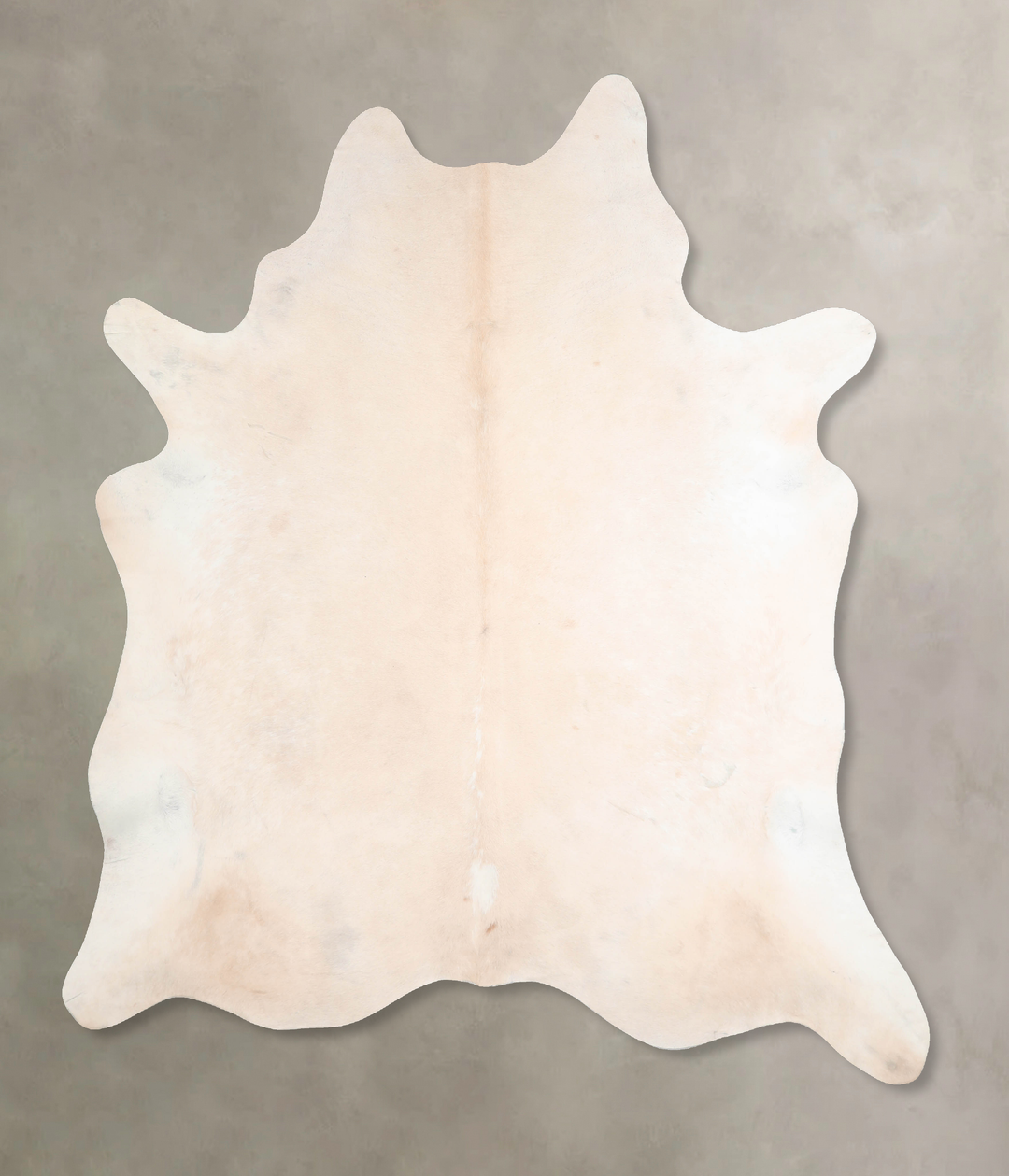 Ivory with Beige XX-Large Brazilian Cowhide Rug 7'11"H x 6'9"W #A30662