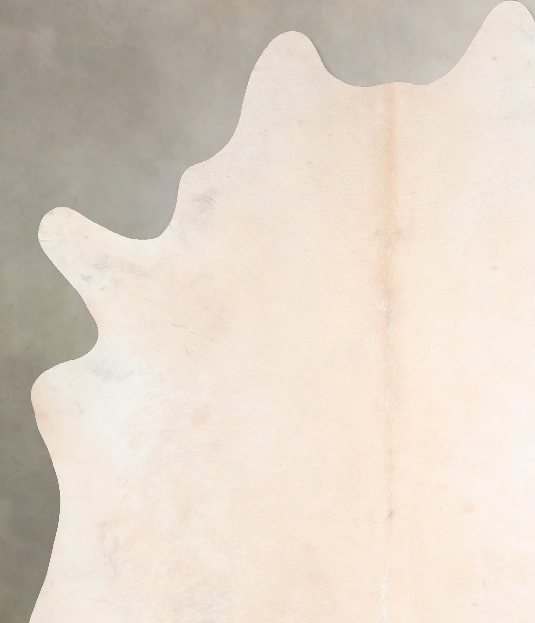 Ivory with Beige XX-Large Brazilian Cowhide Rug 7'11"H x 6'9"W #A30662