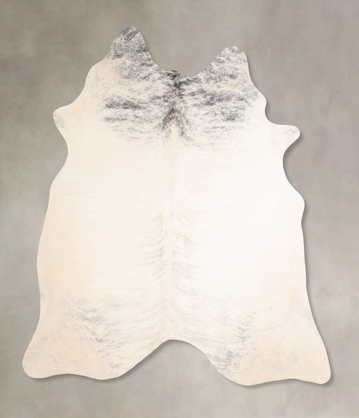 Grey Brindle X-Large Brazilian Cowhide Rug 7'2"H x 6'5"W #A30672 by Hudson Hides