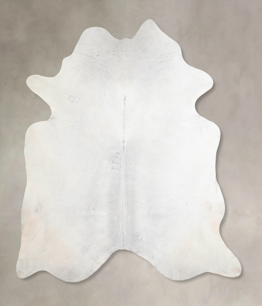 Light Grey XX-Large Brazilian Cowhide Rug 7'10"H x 7'4"W #A30700 by Hu