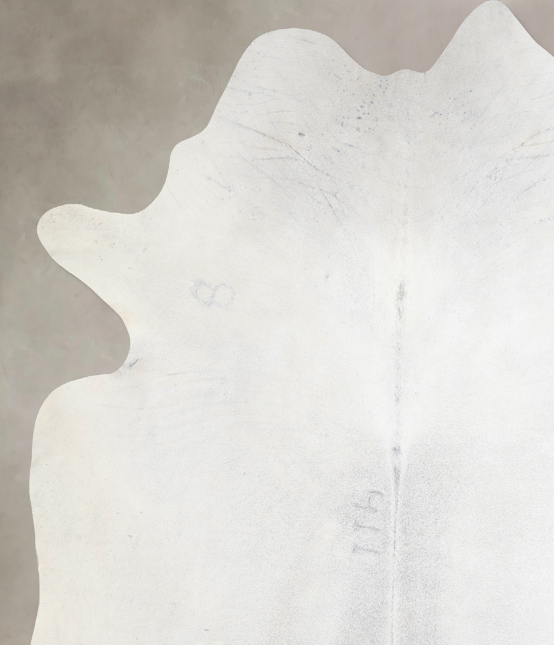 Light Grey XX-Large Brazilian Cowhide Rug 7'10"H x 7'4"W #A30700 by Hu