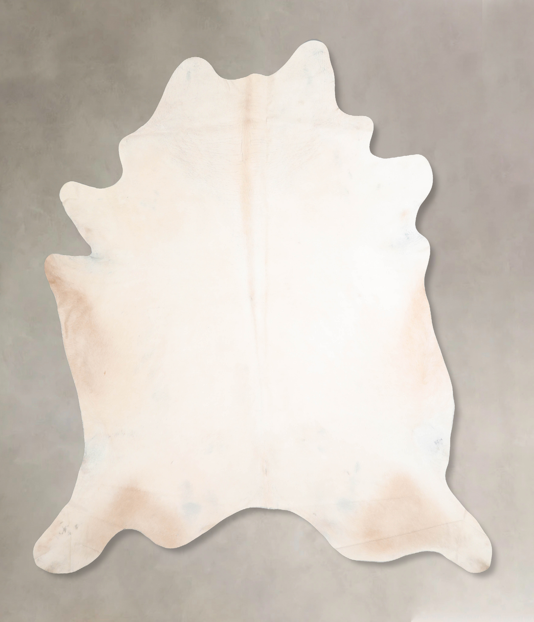 Ivory with Beige XX-Large Brazilian Cowhide Rug 8'0"H x 7'3"W #A30715 